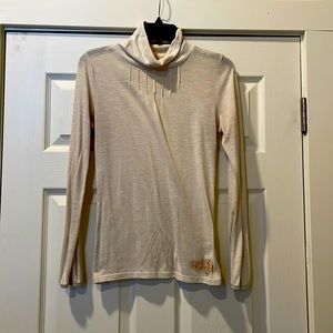 DKNY cream cotton turtleneck